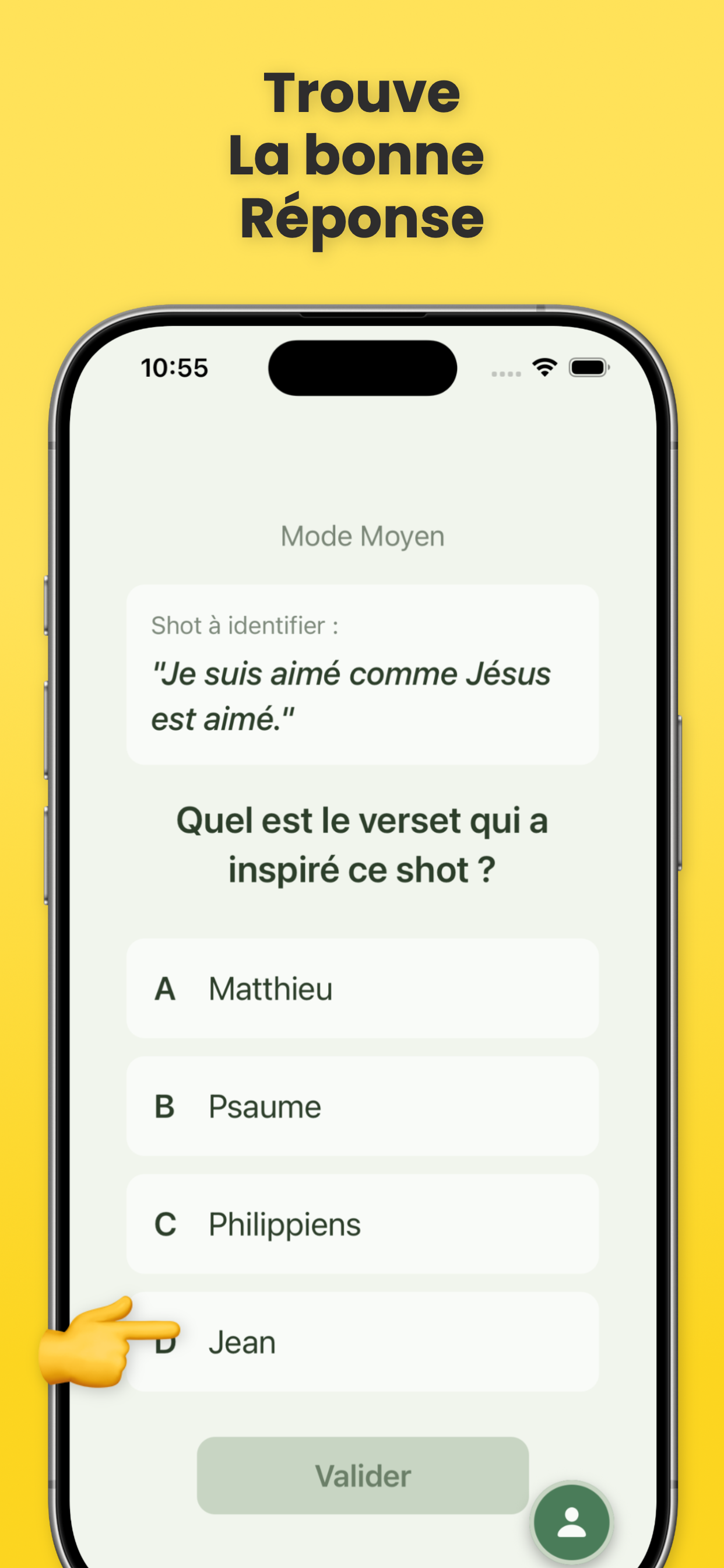 Trouve la bonne réponse
